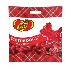 Jelly Belly 2.75 oz. SCOTTIE DOGS Red Licorice Strawberry Gimbal’s * BB 4/2027 *