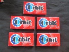 (5) Packs Wrigley’s Orbit Strawberry 14 Sugar Free Gum Pieces / Pack