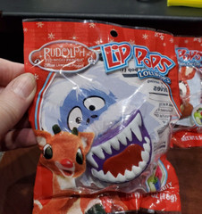 4 pcs Rudolph Lip POPS 2 rudolph reindeer 2 abominable snowman NIP