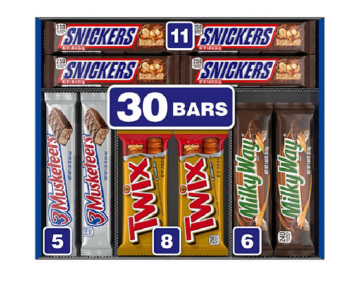 Mars Chocolate Candy Bars, Variety Pack, Full Size, 30 pk. – FREE shipping