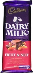 CADBURY DAIRY MILK Fruit & Nut Milk Chocolate Candy Bar 3.5 oz Yummmmmm