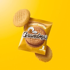 Grandma’s Big Peanut Butter Cookies – 10 Count Snack Pack for Sharing Delight
