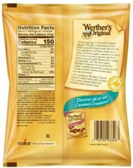 4X Bags STORCK Werther’s Original SALTED CARAMEL CREME Soft Caramels 2.22 oz ea