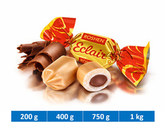 ROSHEN «ECLAIR» Milk Caramel Chocolate Filling Candy – Ukrainian Sweets