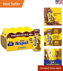 Chocolate Lowfat Milk 12 Pack – 8 Fl Oz Bottles, Gluten Free & Nutritious