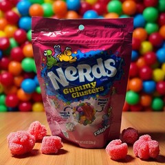 NERDS Gummy Clusters Candy Rainbow Crunchy & Gummy 8 oz Bag – Free Shipping