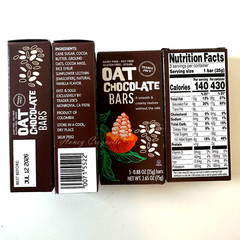 6 Pack Trader Joe’s Oat Chocolate Bars – Dairy Soy Free 18 total
