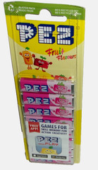 PEZ CANDY REFILL~ 8Pk~PEZ [Carded] European Release- RASPBERRY