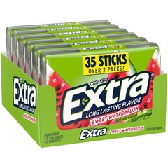 Sugar Free Watermelon Chewing Gum Pack of 6, 35 Sticks – Mega Bulk Supply