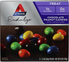 Endulge Chocolate Peanut Butter Candies 5-1.2 Oz Packs