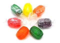 Assorted Fruit Flavored Barrels, Individually Wrapped Bulk Hard Candy (5 Pounds)