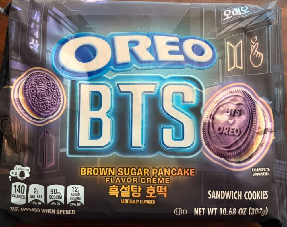 Oreo BTS Brown Sugar Pancake Sandwich Cookies Limited Edition, 10.68 oz