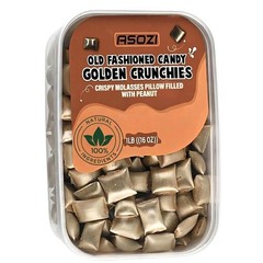 Golden Crunchies Molasses Peanut Candy – 1 pound, Butter Full Size