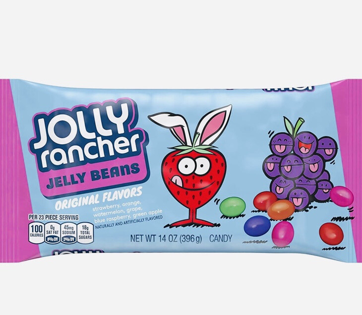 🟣 Brand New Limited Jolly Rancher Jelly Beans Original Flavors 14oz (1 Bag)