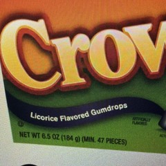Tootsie Crows Black Liquorice Gumdrops Candy, 6.5 oz (184 g) Box