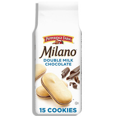 Pepperidge Farm Milano Double Milk Chocolate Cookies 7.5 OZ Bag 15 Cookies