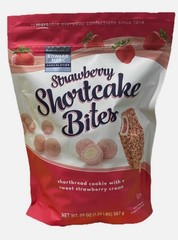 2 Edward Marc 20 oz STRAWBERRY SHORTCAKE BITES Cookie Bulk Size, BB 8/2026