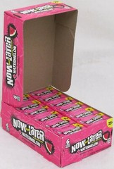 Now and Later Watermelon Candy Chews Box of 24 Packs 6pc bars Bulk Taffy 1.40 LB