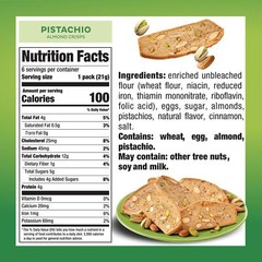 Nonni’s THINaddictives Almond Thin Cookies – 3 Boxes Pistachio Almond Cookie …