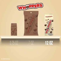 Whoppers Malted Milk Balls Candy, Box 12 oz