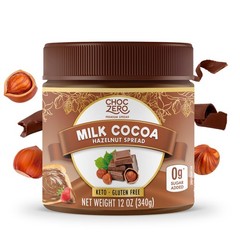 Keto Milk Chocolate Hazelnut Dessert Spread – Gluten Free, High Fiber, 12 oz