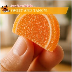 ORANGE FRUIT SLICES ~ Zesty, chewy treat ~ Varied ~ SHIPS FREE