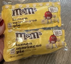 Limited M&M Lemon Meringue Pie Bakery White Choc Candies 3.22 Oz Lot 2 Packs