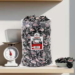 Individually Wrapped Licorice Toffees 2.5kg Old Fashioned British Treat