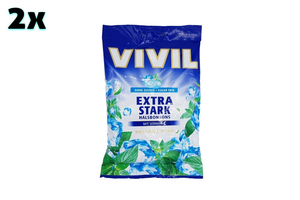 2x/6x bags Vivil Extra Strong 🍬 cough throat drops lozenges ✈TRACKED SHIPPING