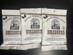 Claeys Horehound Hard Candies, 3 – 6 Oz Candy Bags , exp 12/27