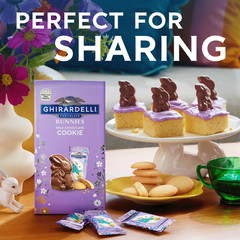 3 Bags of Ghirardelli Bunny Cookie Milk Chocolate Candy 5.8 Oz Big Bag