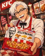 KFC The Colonel’s Favorite Jelly Beans Candy 4oz Bag – 3 Unique Flavors – New