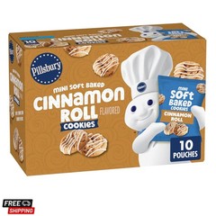 Mini Soft Baked Cinnamon Roll Flavored Cookies 10 Count