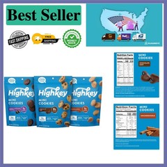 Delicious 3-Pack of Low Carb Cookies – Gluten-Free & Sugar-Free Treats (6.75oz)