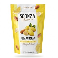 Sconza Lemoncello White Chocolate Roasted Almonds 24 oz Bulk Nothing Artificial