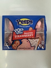 2 PACK PEEPS Pop-Tarts Frosted Strawberry Marshmallow Chicks Easter 20ct