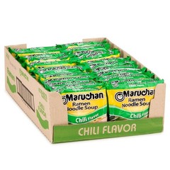 Chili Flavor Instant Ramen Noodles – 24 Pack, Quick Meals for Busy Families