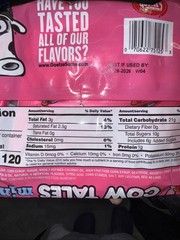 Cow Tales Minis Strawberry Smoothie Chewy Candy 4 Oz Bag Individually Wrapped