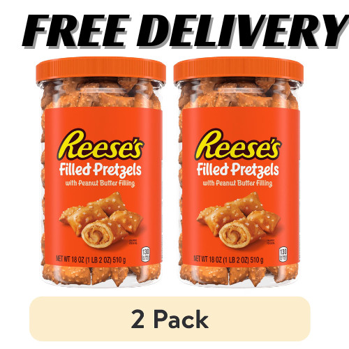 (PACK Of 2) Reese’s Peanut Butter Filled Pretzels, 18 oz Sharing Size…