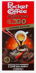 FERRERO POCKET COFFEE ESPRESSO TO GO ITALY, SUMMER EDITION, SET OF 15 Packages