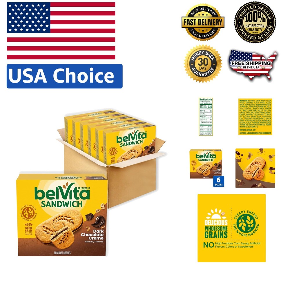 30 Individual Packs of Kosher Dark Chocolate Cookies – Perfect Breakfast Snack