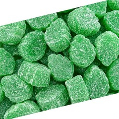 2 Pound Bag of Chewy Spearmint Leaves Jelly Candy – Natural & Refreshing