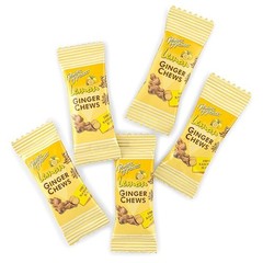 Pack of 6 – Lemon Ginger Chews- 4oz -Natural Ginger Candy-Soft Sweets