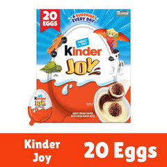 Kinder Joy Everyday White Chocolate Surprise Eggs 0.7 oz (20 Pack) FREE SHIPPING