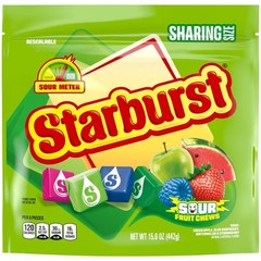 STARBURST Sour Chewy Candy Individually Wrapped Fruit Chew Candies, 15.6 Oz