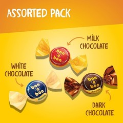 Bon o Bon Chocolate Truffle Mix, Assorted Flavors with a Smooth Peanut Filling