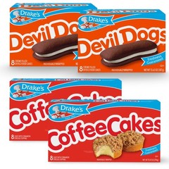 Drake’s Devil Dogs and Coffee Cake Combo Pack, 1 Box Each