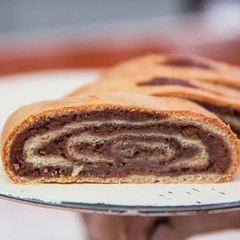 Raspberry Walnut Kolachi Roll