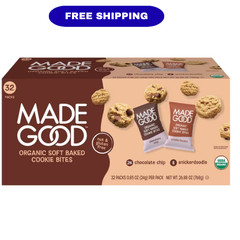 MadeGood Soft Baked Cookie Bites Variety Pack 0.85 oz Snack Packs 32 Count