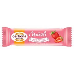 60x Hungarian Cerbona Muesli Bar Strawberry Flavor with Milk Coating 20g / 0.7oz
